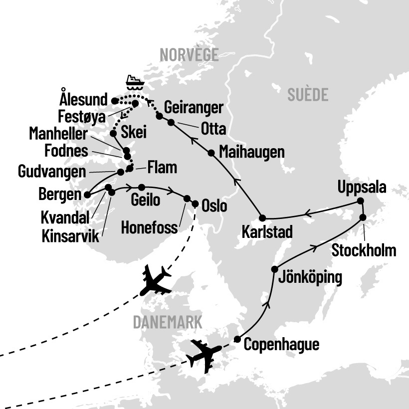 Scandinavie map