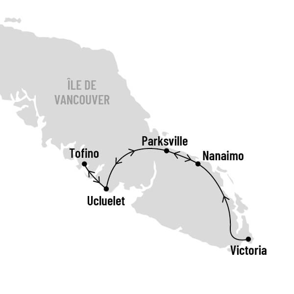 Vancouver Island: the Beauty of the Pacific map