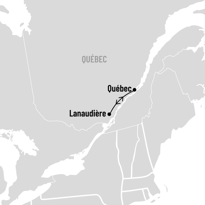 Auberge de la Montagne Coupée map