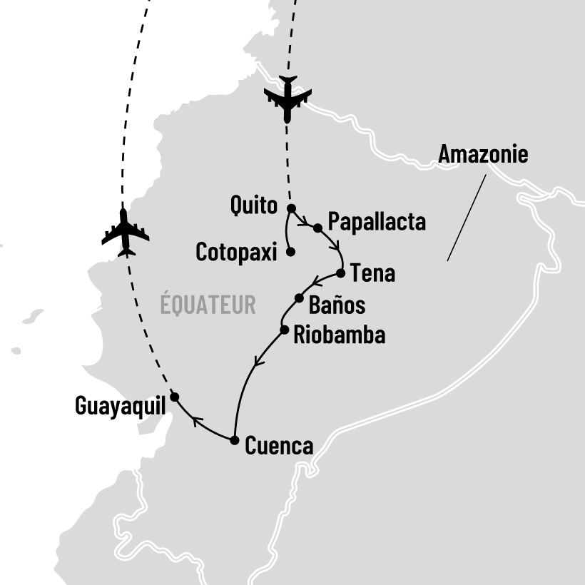 Équateur en formule active map