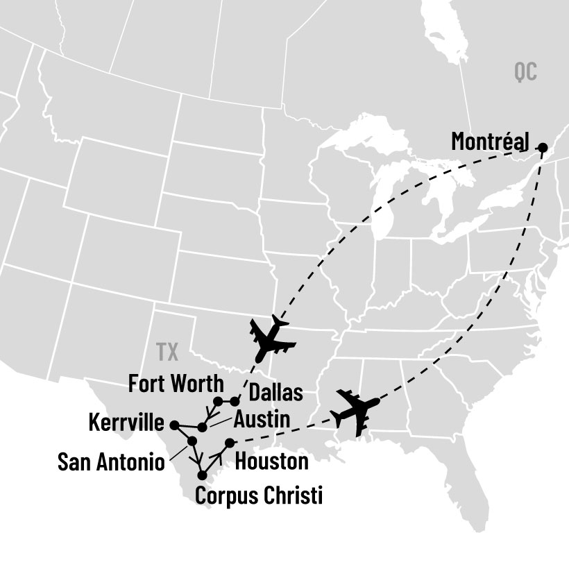 Le meilleur du Texas map