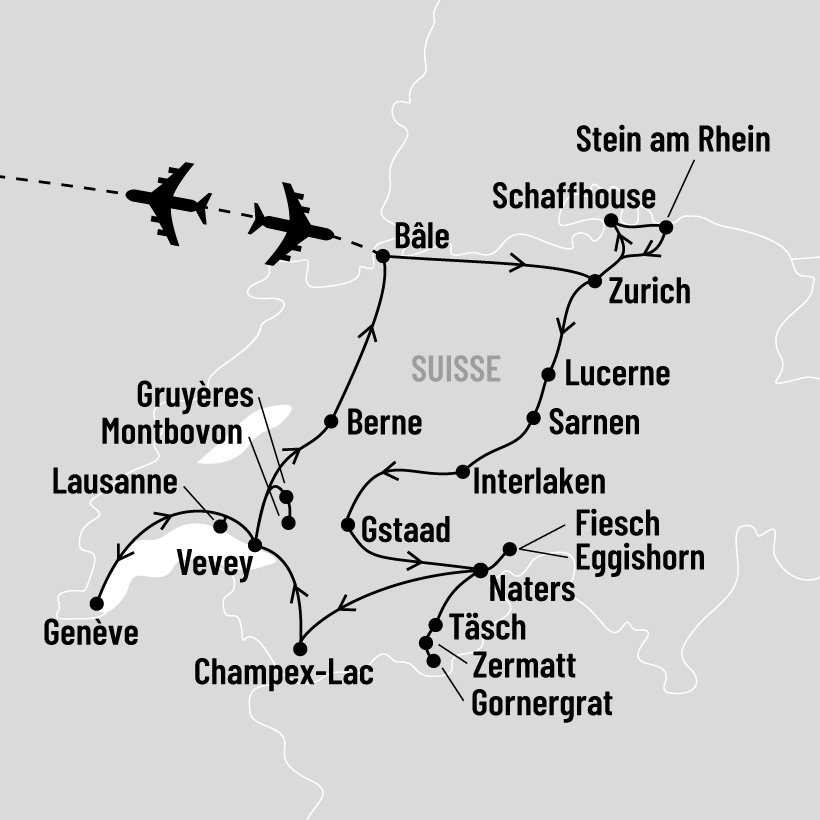 Panoramas Suisses map