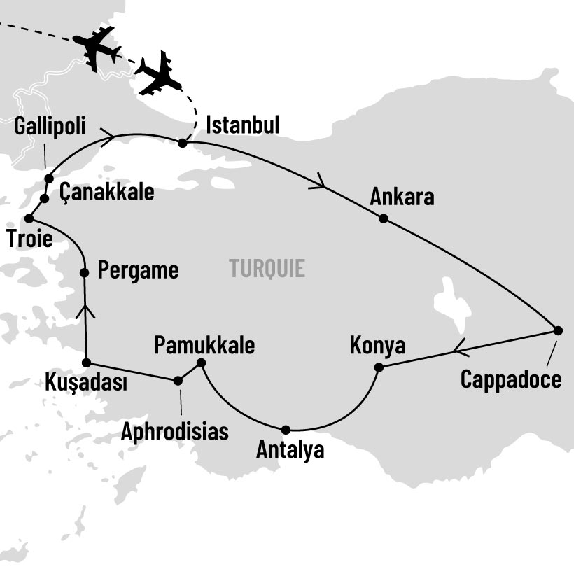 Splendeurs de Turquie map